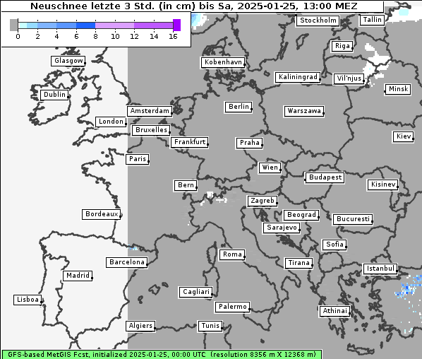 Neuschnee, 25. 1. 2025