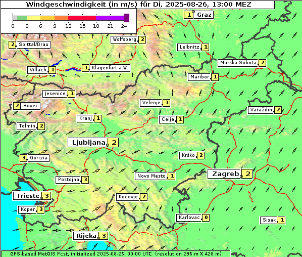 Wind, 26. 8. 2025