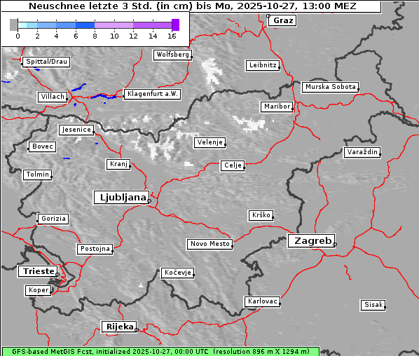 Neuschnee, 27. 10. 2025