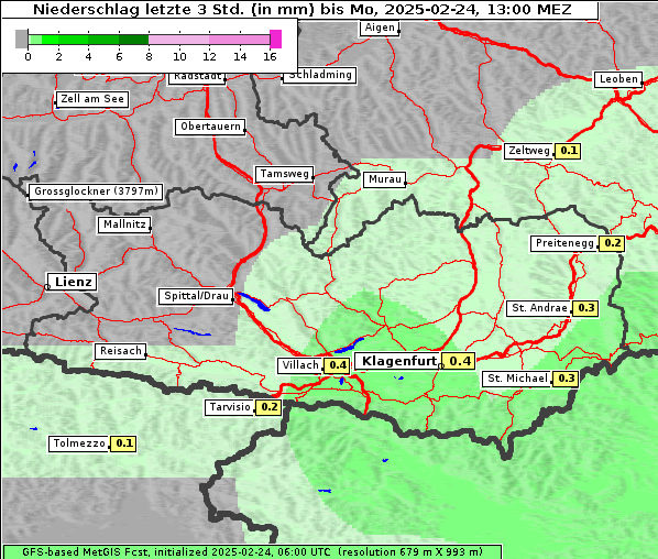 Niederschlag, 24. 2. 2025