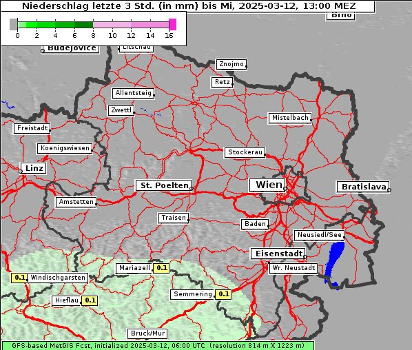 Niederschlag, 12. 3. 2025