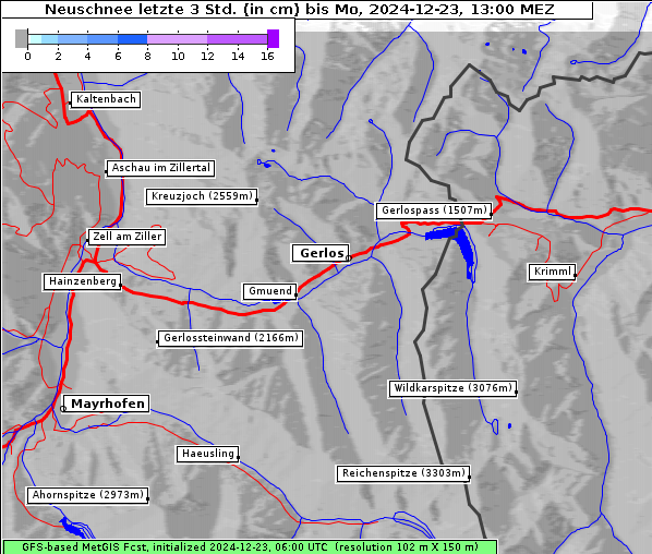 Neuschnee, 23. 12. 2024