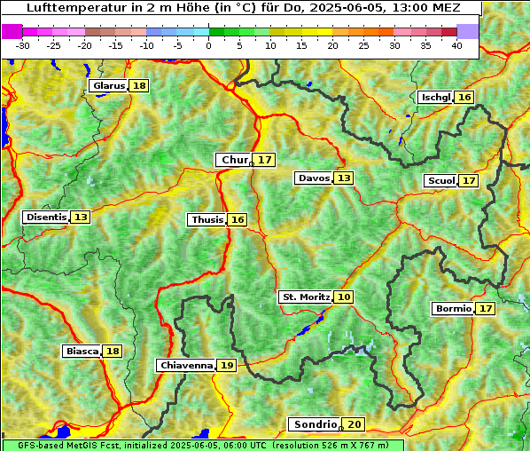 Temperatur, 5. 6. 2025