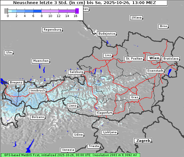 Neuschnee, 26. 10. 2025