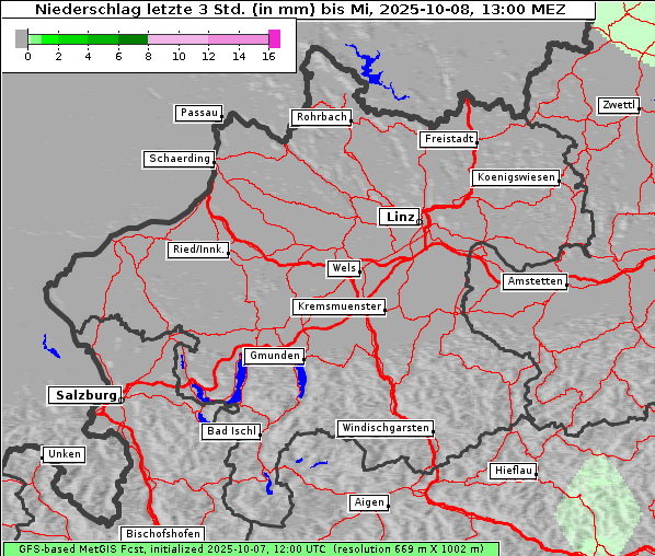 Niederschlag, 8. 10. 2025