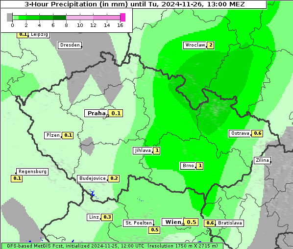 Niederschlag, 26. 11. 2024