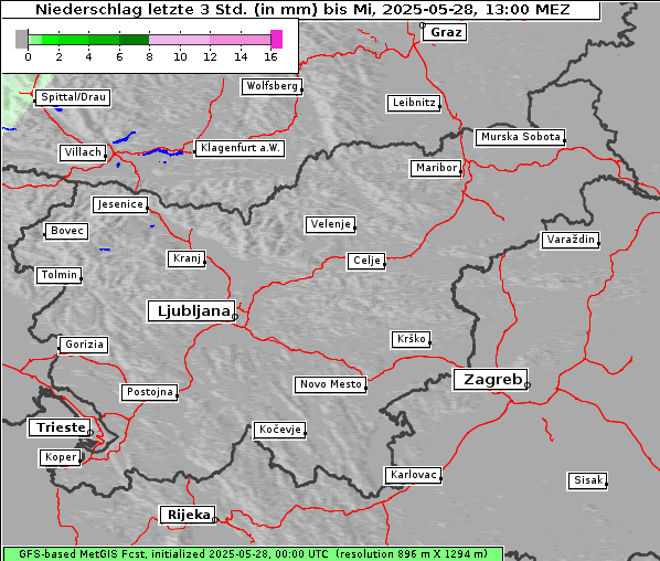 Niederschlag, 28. 5. 2025