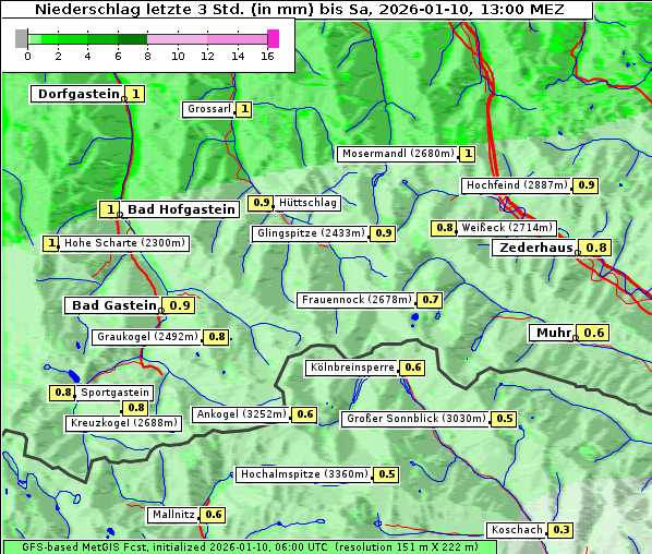 Niederschlag, 10. 1. 2026