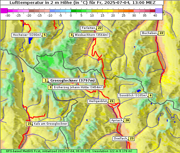 Temperatur, 4. 7. 2025