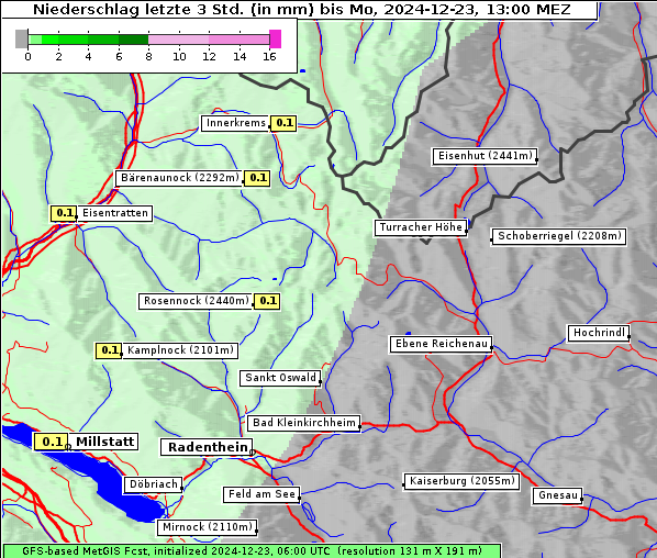 Niederschlag, 23. 12. 2024