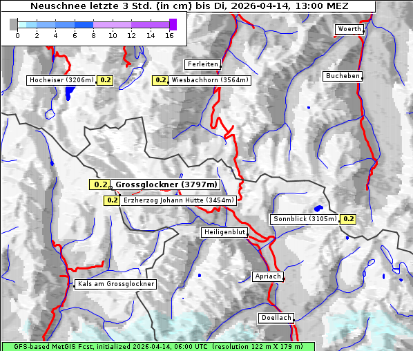 Neuschnee, 14. 4. 2026