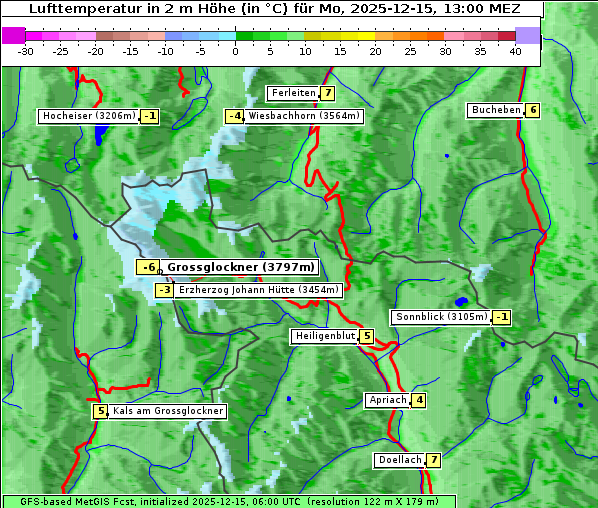 Temperatur, 15. 12. 2025
