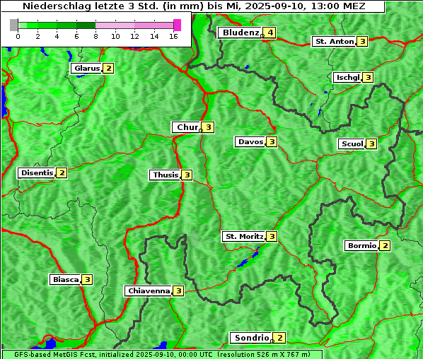 Niederschlag, 10. 9. 2025