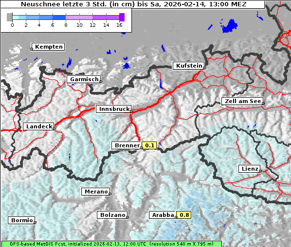Neuschnee, 14. 2. 2026