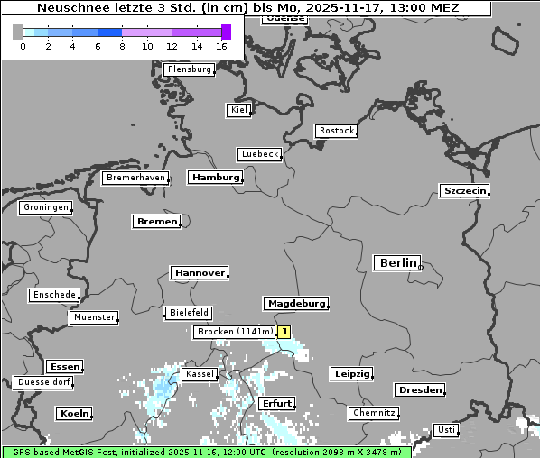 Neuschnee, 17. 11. 2025