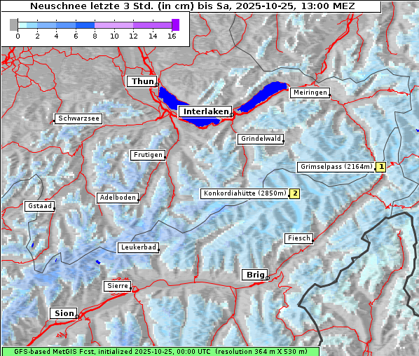 Neuschnee, 25. 10. 2025