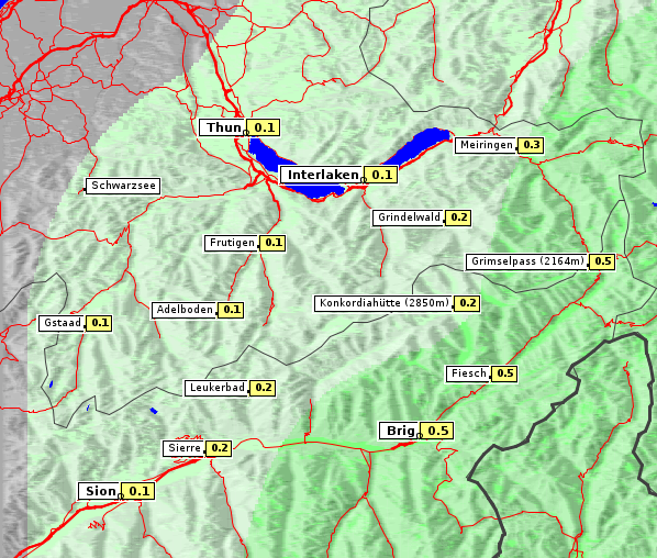 Niederschlag, 12. 7. 2025
