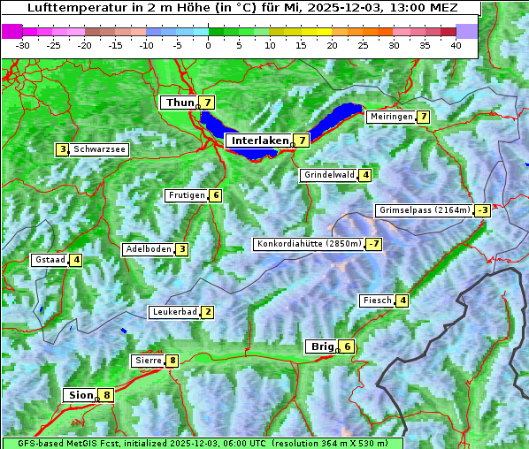 Temperatur, 3. 12. 2025