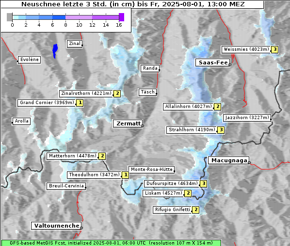 Neuschnee, 1. 8. 2025
