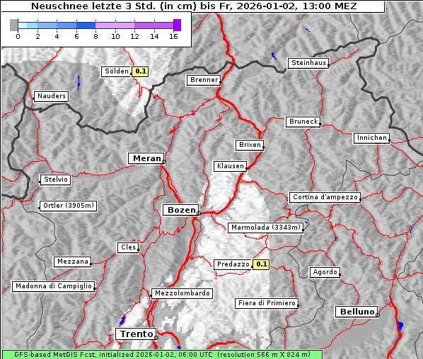 Neuschnee, 2. 1. 2026