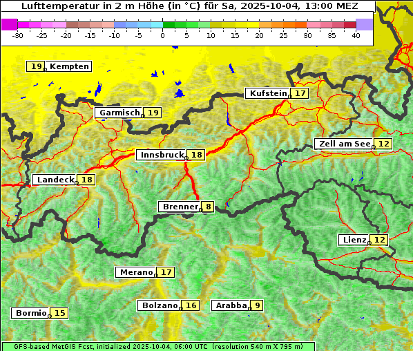 Temperatur, 4. 10. 2025