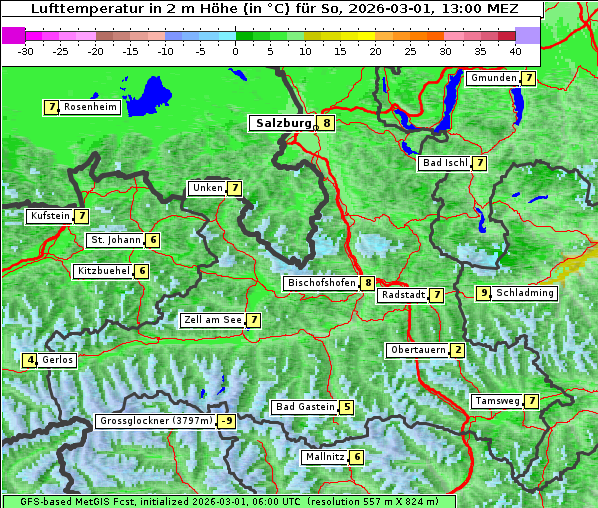 Temperatur, 1. 3. 2026
