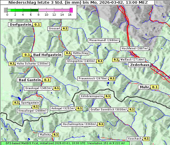 Niederschlag, 2. 3. 2026