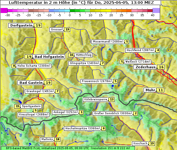 Temperatur, 5. 6. 2025