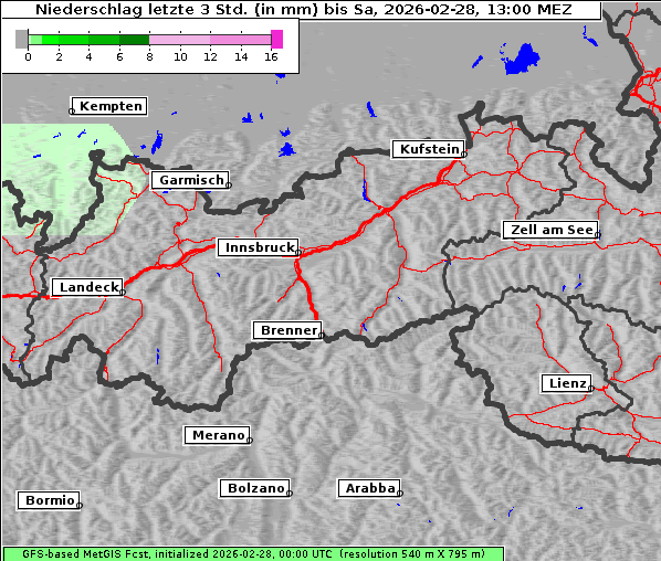 Niederschlag, 28. 2. 2026