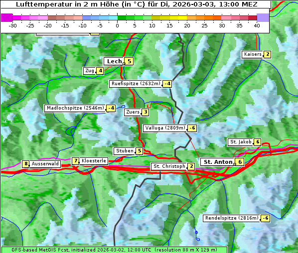 Temperatur, 3. 3. 2026