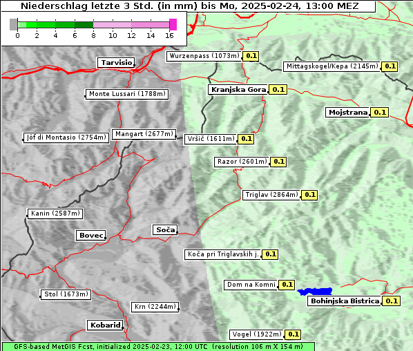 Niederschlag, 24. 2. 2025