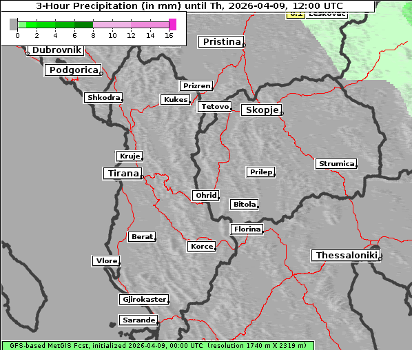Niederschlag, 9. 4. 2026