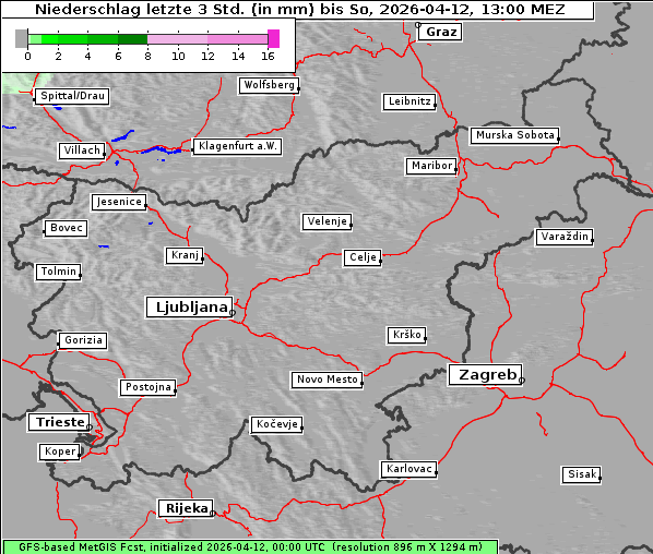 Niederschlag, 12. 4. 2026