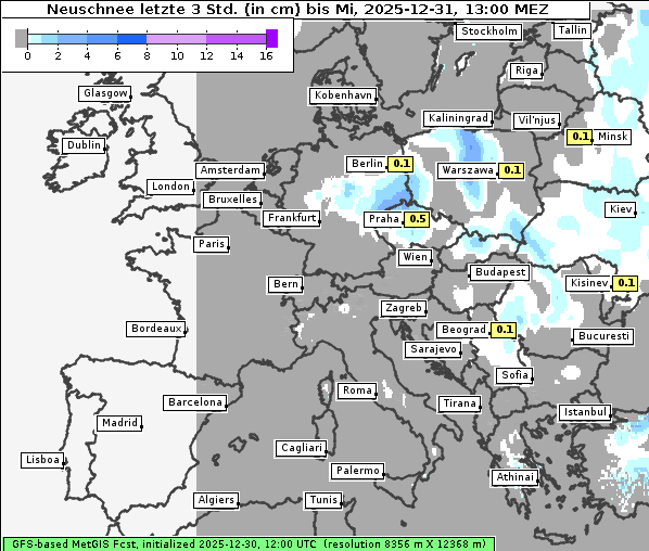 Neuschnee, 31. 12. 2025