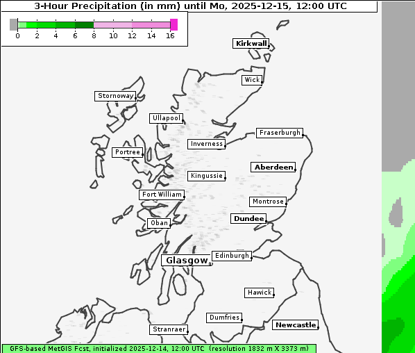 Niederschlag, 15. 12. 2025