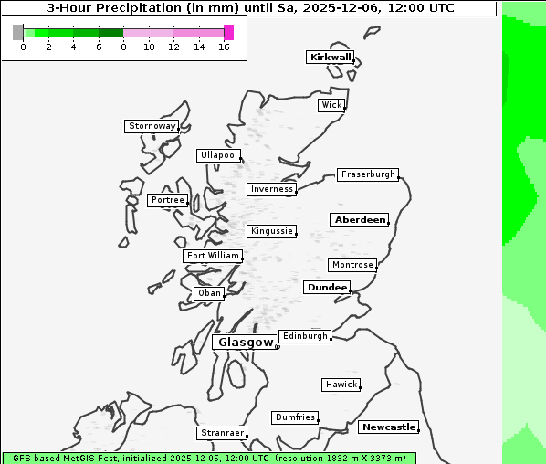 Niederschlag, 6. 12. 2025
