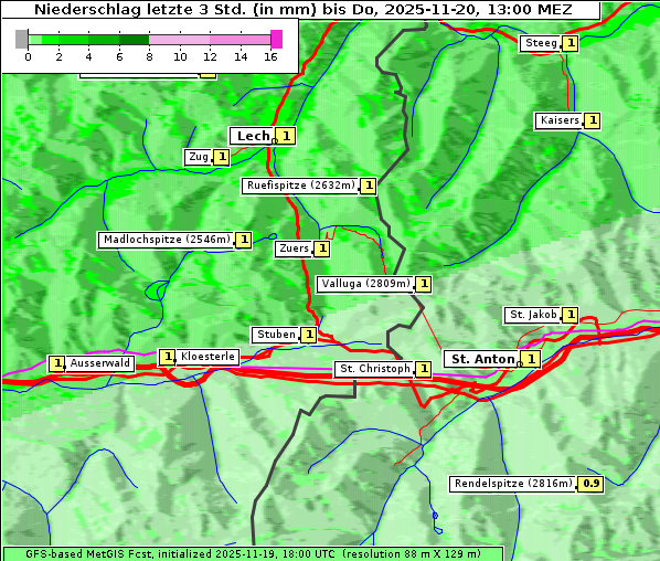 Niederschlag, 20. 11. 2025