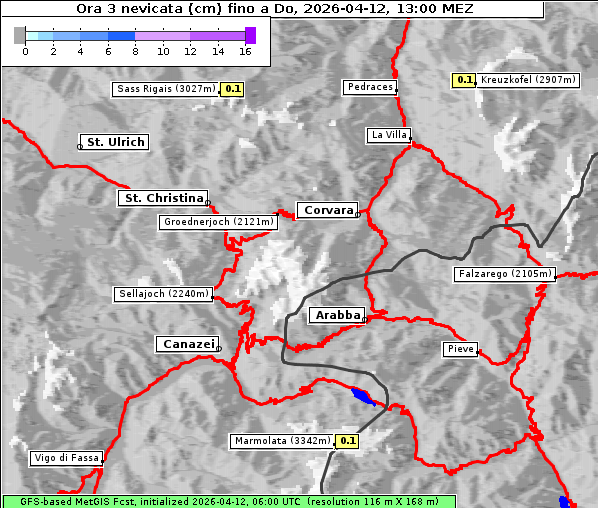 Neuschnee, 12. 4. 2026