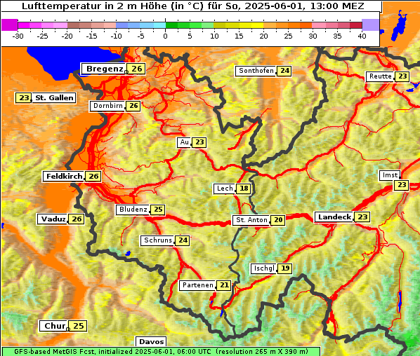 Temperatur, 1. 6. 2025