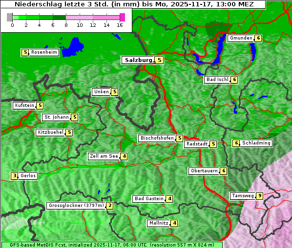 Niederschlag, 17. 11. 2025