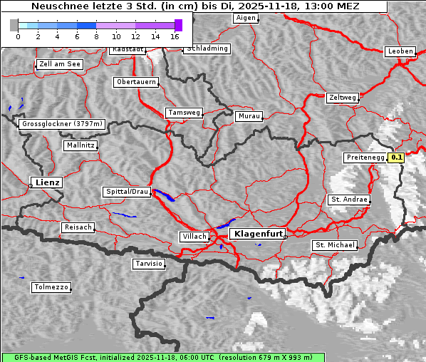 Neuschnee, 18. 11. 2025