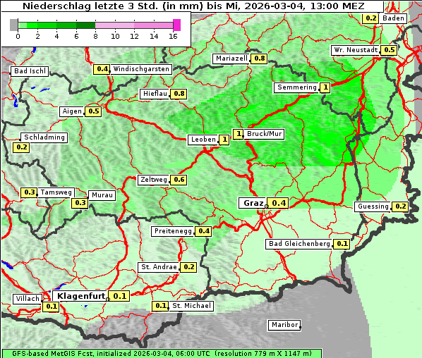 Niederschlag, 4. 3. 2026