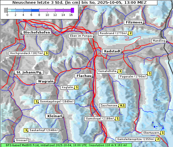 Neuschnee, 5. 10. 2025