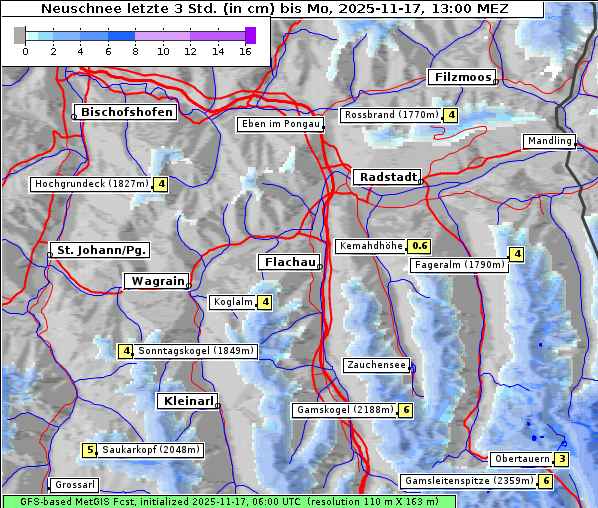 Neuschnee, 17. 11. 2025
