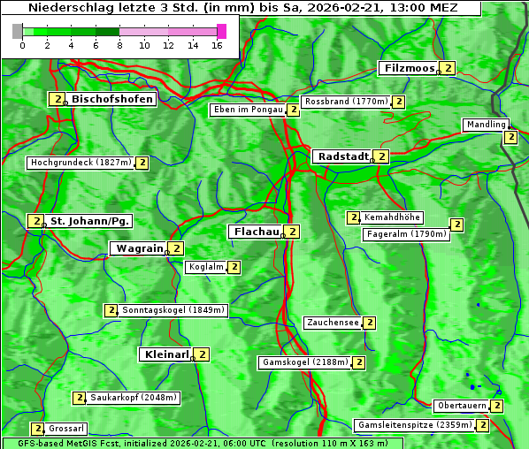Niederschlag, 21. 2. 2026