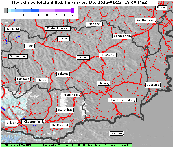 Neuschnee, 23. 1. 2025