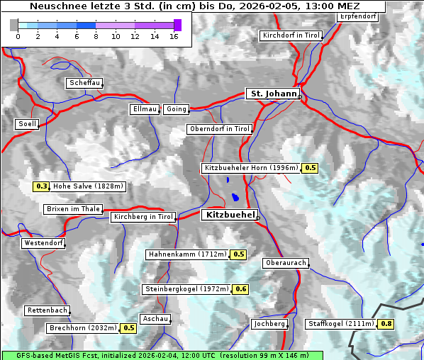 Neuschnee, 5. 2. 2026