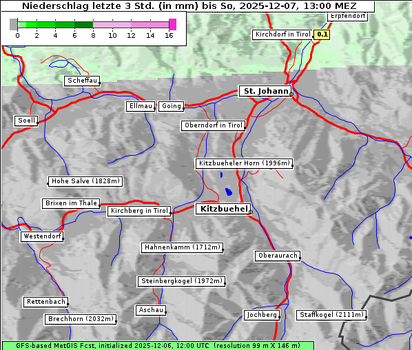 Niederschlag, 7. 12. 2025