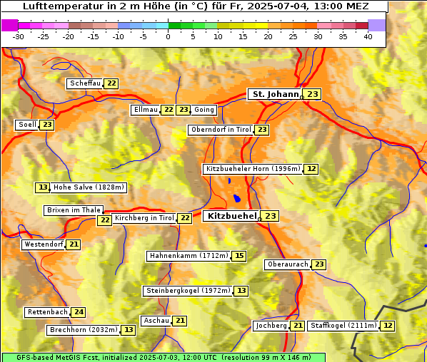 Temperatur, 4. 7. 2025