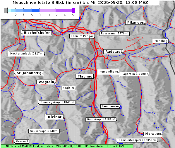 Neuschnee, 28. 5. 2025